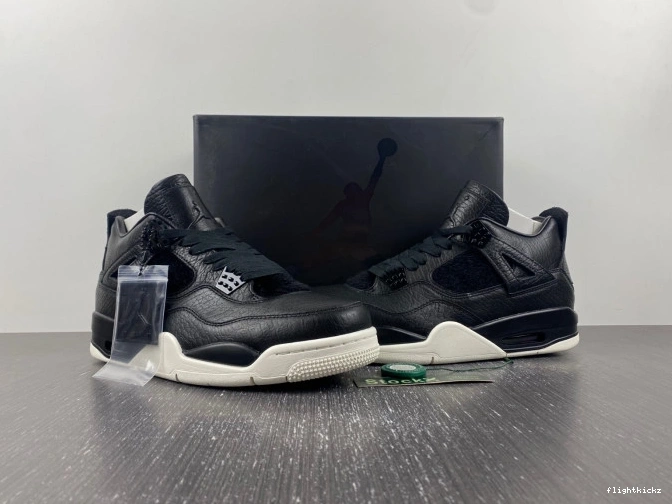 819139-010 Pony Jordan 4 Black Retro Hair 1117